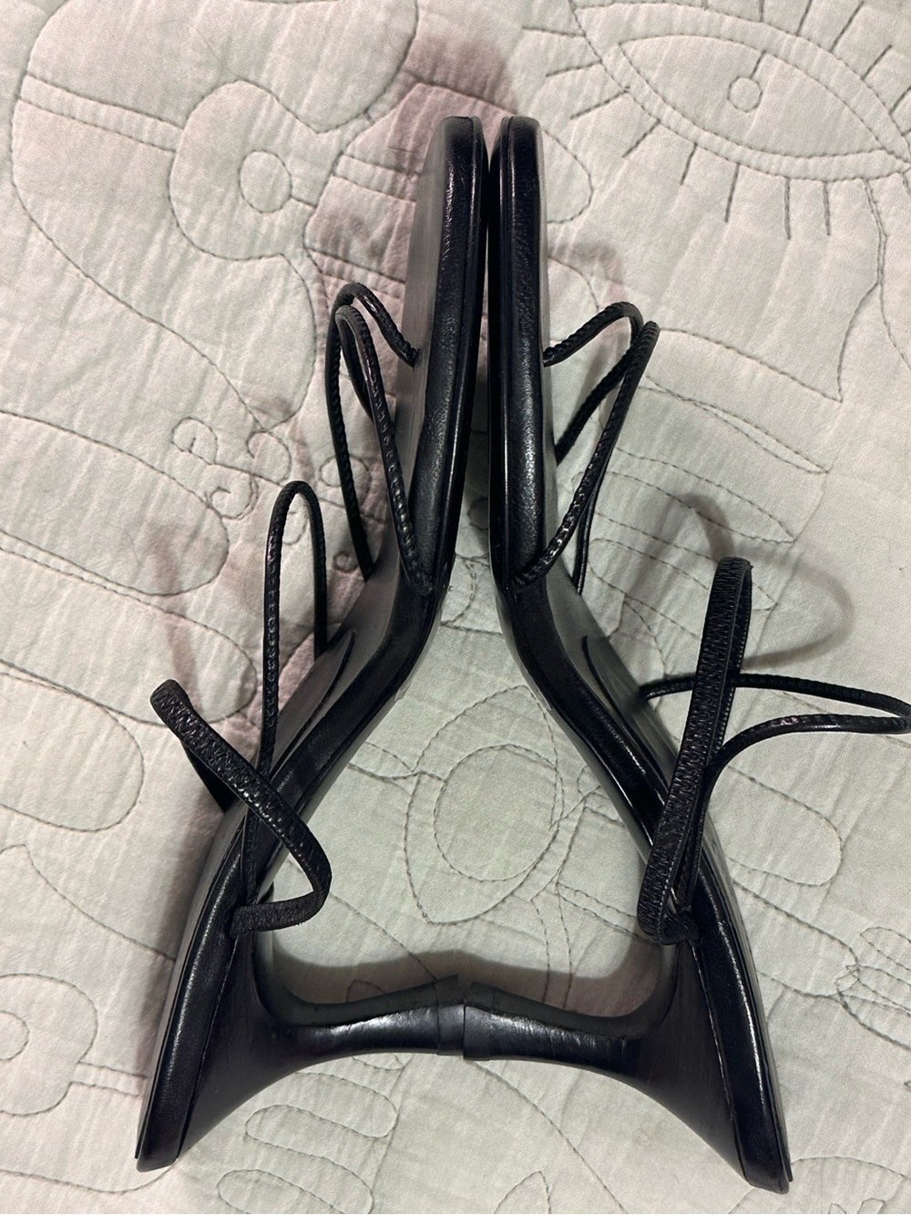 NWOB Jenni Kayne Eve Heeled Sandals Black Leather EU 39 $425 - Picture 5 of 8